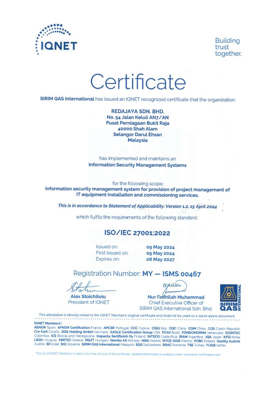 SIRIM Certificate 2024